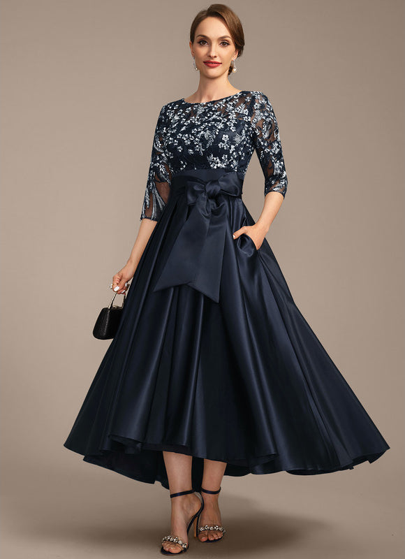 Robe de Soirée Satin Nuit Étoilée - gallery 4