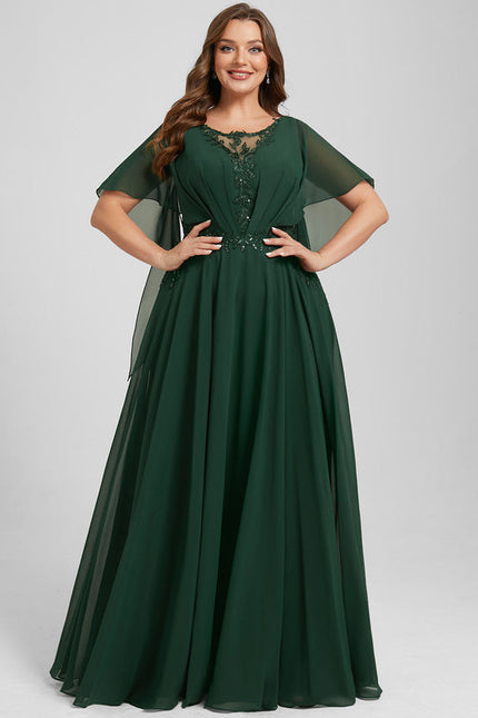 Robe de Soirée Verte Fluidité - gallery 8