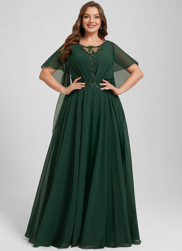 Robe de Soirée Verte Fluidité - gallery 8