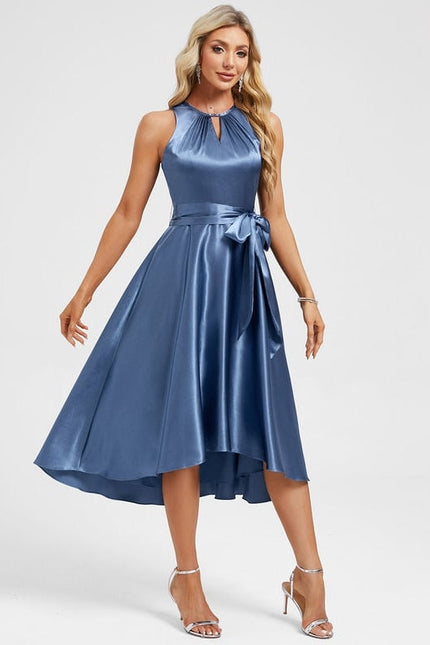 Robe de Soirée Bleu Élégant Chic - gallery 1