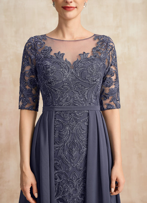 Robe de Soirée Élégance Marine Cristalline - gallery 3