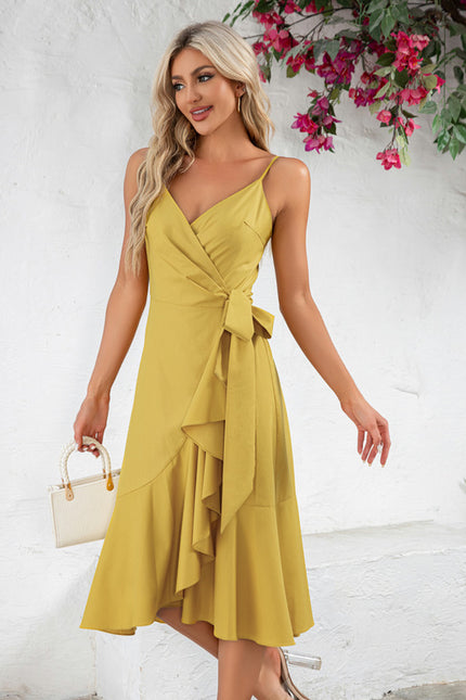 Robe de Soirée Jaune Flottante - gallery 4