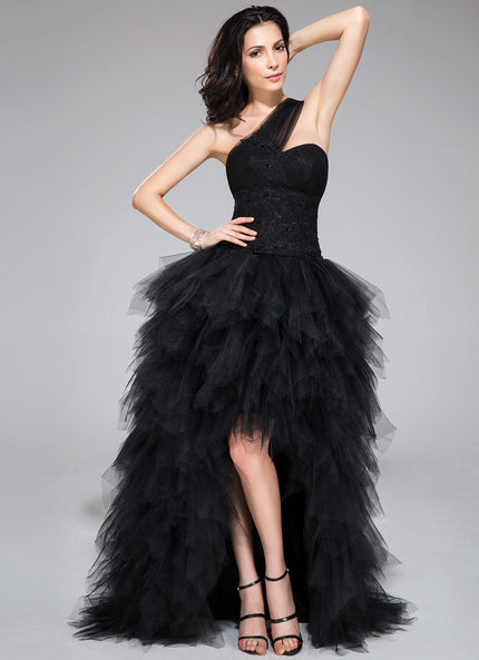 Robe de Soirée Élégance Tulle Noir