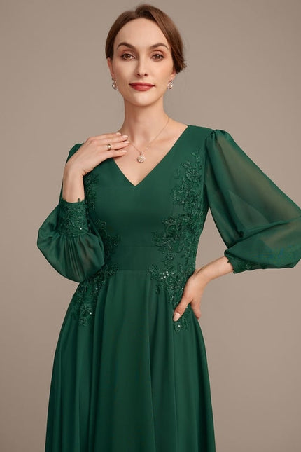 Robe de Soirée Éclat Feuille - gallery 1