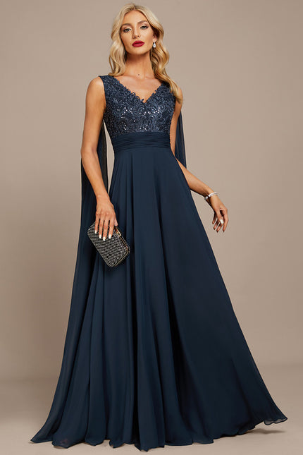 Robe de Soirée Élégance Marine - gallery 3