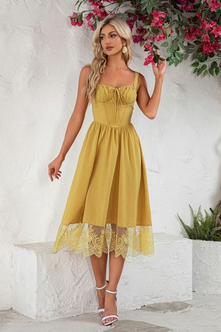Robe de Soirée Jaune Éclatante - gallery 4