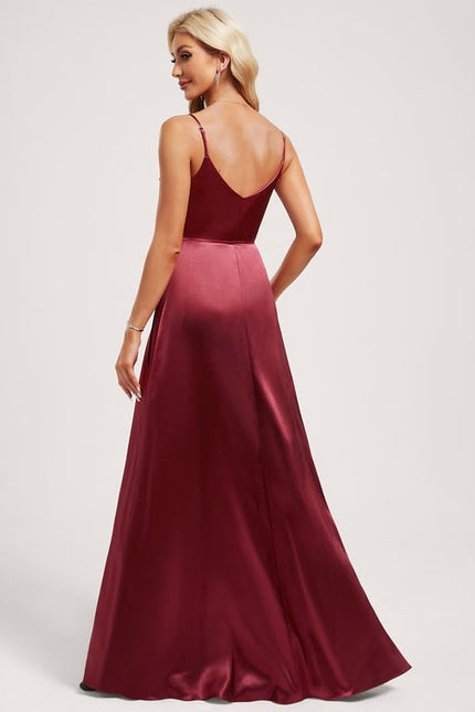 Robe de Soirée Dorée Fluide - gallery 4