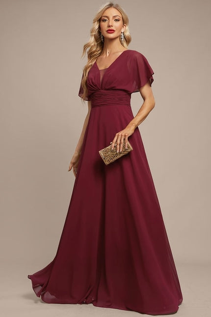 Robe de Soirée Fluide Émeraude - gallery 4