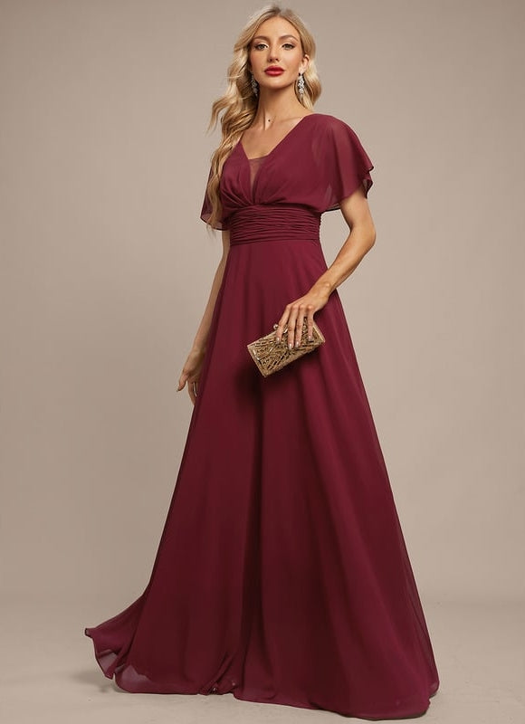 Robe de Soirée Fluide Émeraude - gallery 4