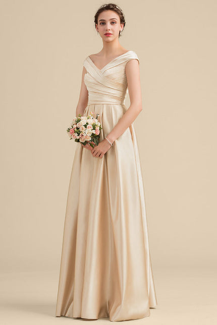 Robe de Soirée Satin Bourgogne - gallery 3