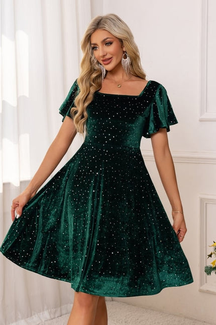 Robe de Soirée Étoilée Velours
