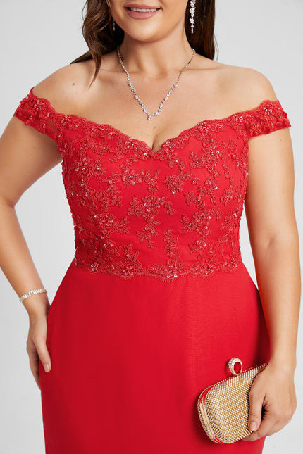 Robe de Soirée Rouge Glamour - gallery 5