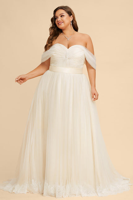 Robe de Soirée Élégance Tulle Naturel - gallery 9