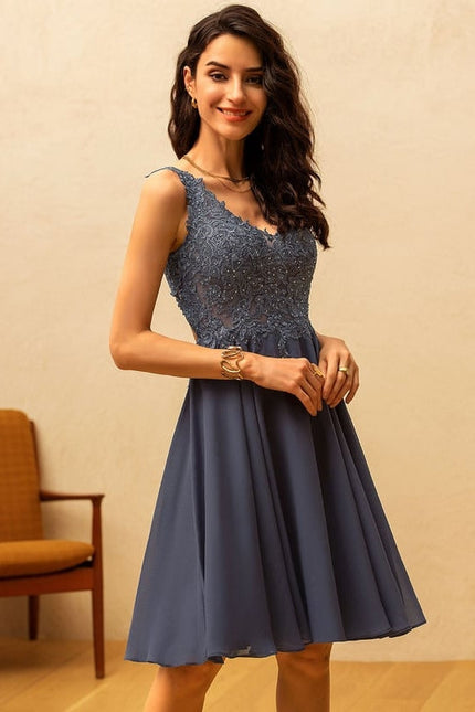 Robe de Soirée Bleu Envoûtant - gallery 4