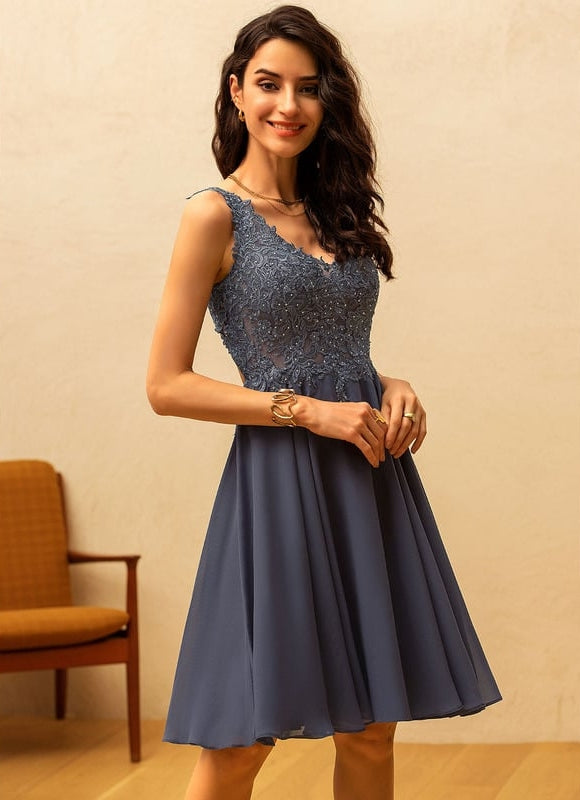Robe de Soirée Bleu Envoûtant - gallery 4