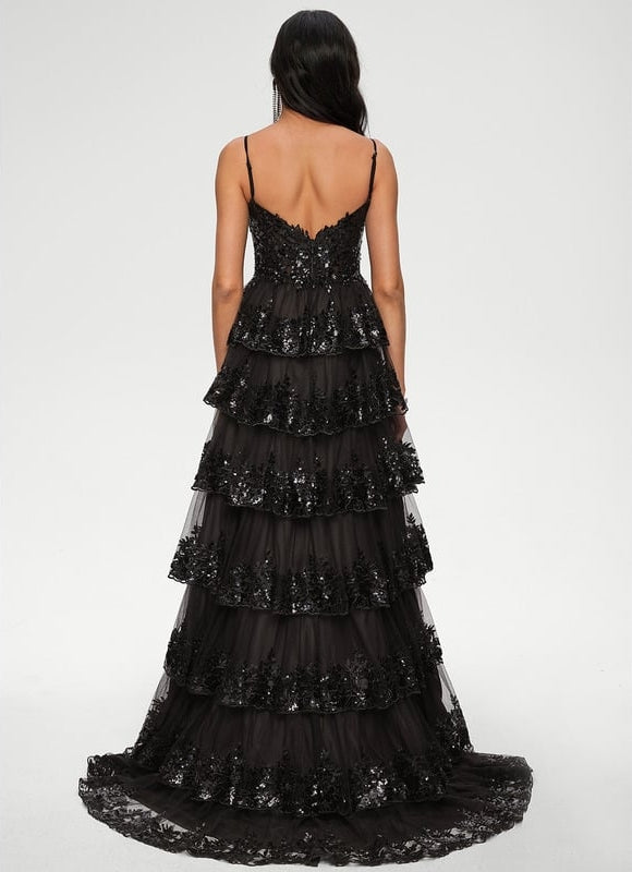 Robe de Soirée Nocturne Éclatante - gallery 4