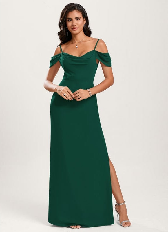 Robe de Soirée Écrue Flottante