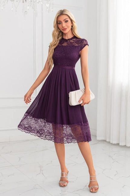 Robe De Soirée Transparente Dentelle - gallery 6
