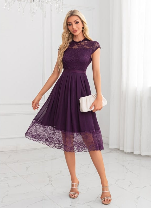Robe De Soirée Transparente Dentelle - gallery 6