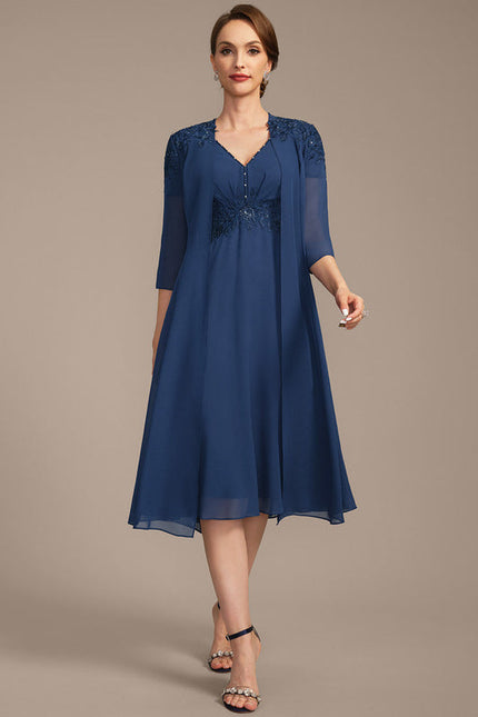 Robe de Soirée Bleu Étoilé - gallery 1