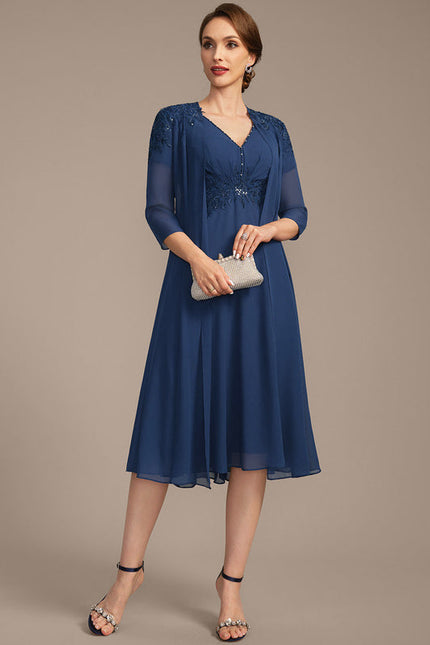 Robe de Soirée Bleu Étoilé - gallery 2