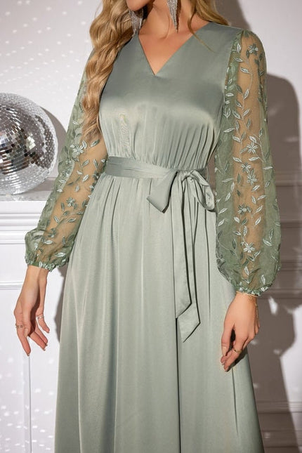 Robe de Soirée Satinée Délicate - gallery 2