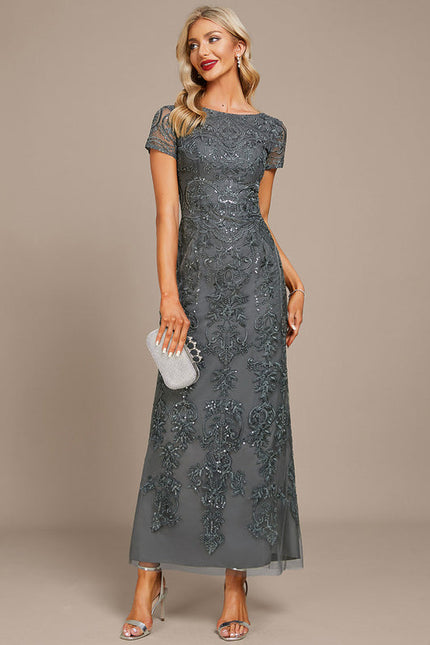 Robe de Soirée Gris Étoilé - gallery 1