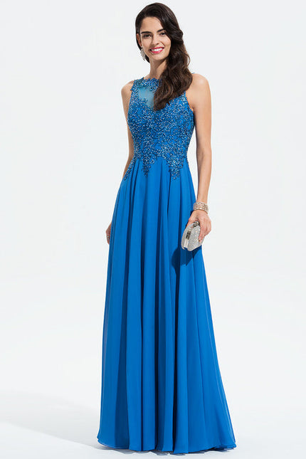 Robe de Soirée Noir Élégant Flottant - gallery 2