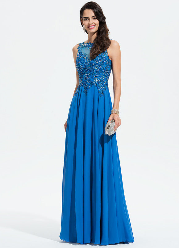Robe de Soirée Noir Élégant Flottant - gallery 2