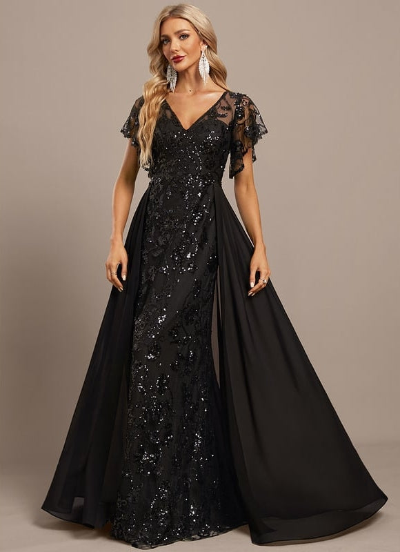 Robe De Soirée Paillette Dos Nu - gallery 3