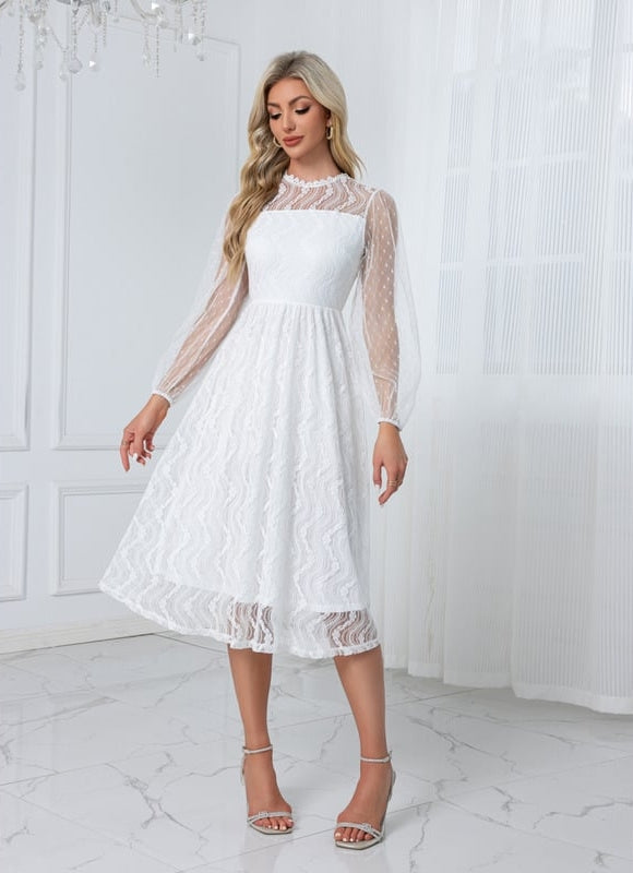 Robe De Soirée En Dentelle Classe Chic Et Glamour - gallery 5