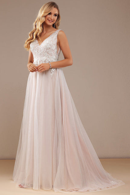 Robe De Soirée Grande Taille Blanche - gallery 5