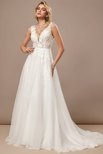 Robe De Soirée Blanche Dentelle