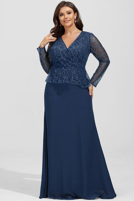 Robe de Soirée Velours Saphir - gallery 6
