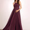 Robe de Soirée Longue Aubergine