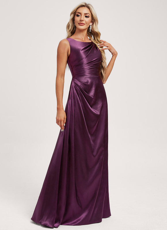 Robe de Soirée Velours Daméthyste - gallery 2