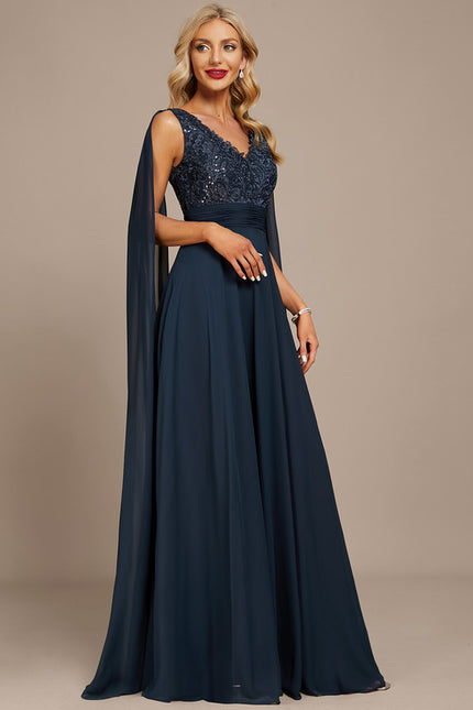 Robe de Soirée Élégance Marine - gallery 4