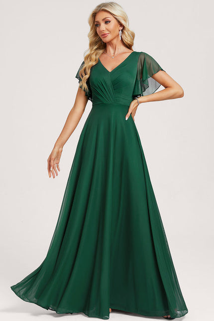 Robe de Soirée Émeraude Vaporeuse - gallery 1