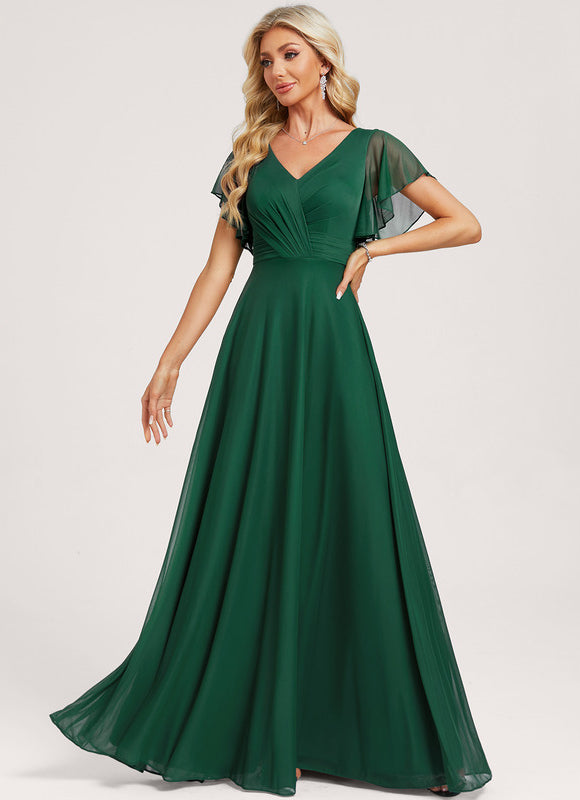 Robe de Soirée Émeraude Vaporeuse - gallery 1