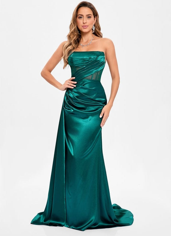 Robe de Soirée Émeraude Élancée