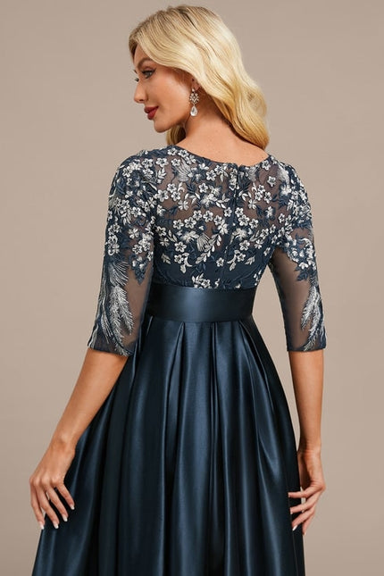 Robe de Soirée Élégante Marine - gallery 6