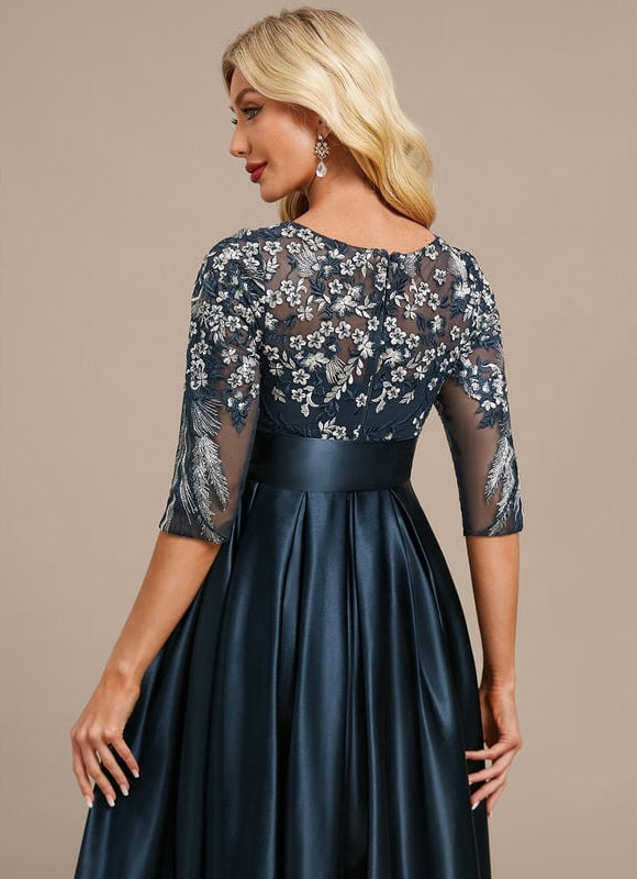 Robe de Soirée Élégante Marine - gallery 6