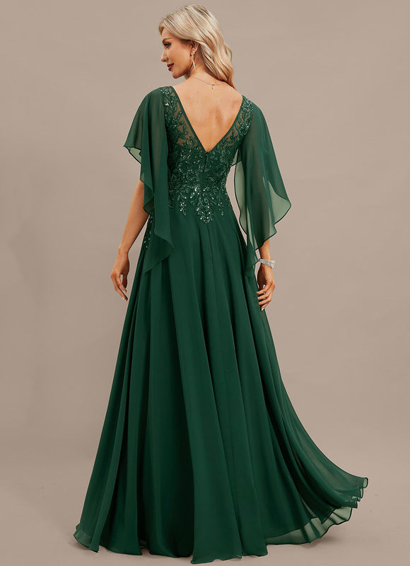Robe de Soirée Verte Fluidité - gallery 6