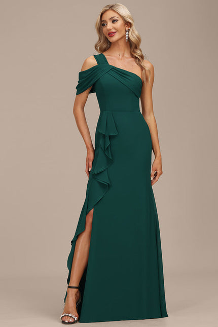 Robe de Soirée Satin Noir Élancé - gallery 5