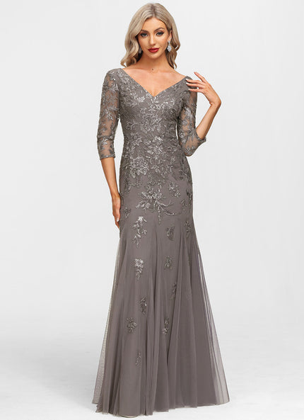 Robe de Soirée Argentée Lumineuse