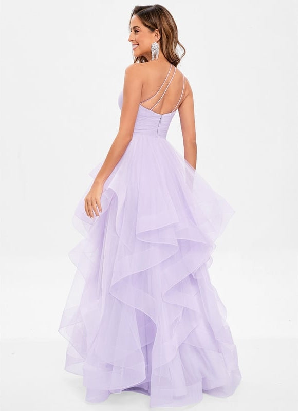 Robe de Soirée Violet Flottant - gallery 3