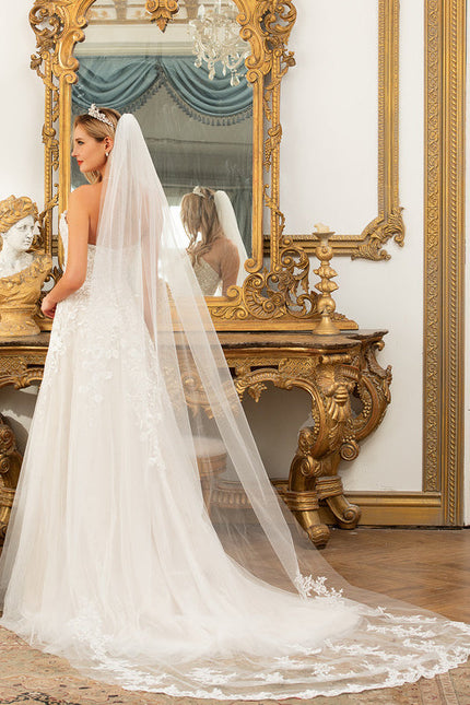 Robe De Soirée Grande Taille Blanche - gallery 6