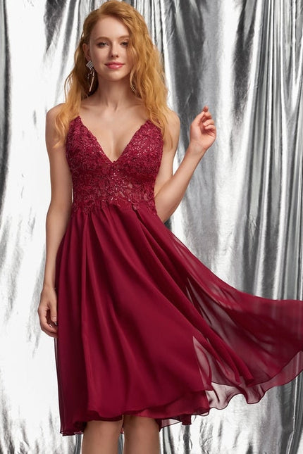 Robe de Soirée Rosée Aérienne