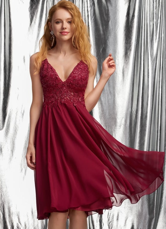 Robe de Soirée Rosée Aérienne