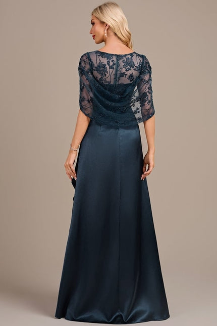 Robe De Soirée Col Rond - gallery 5